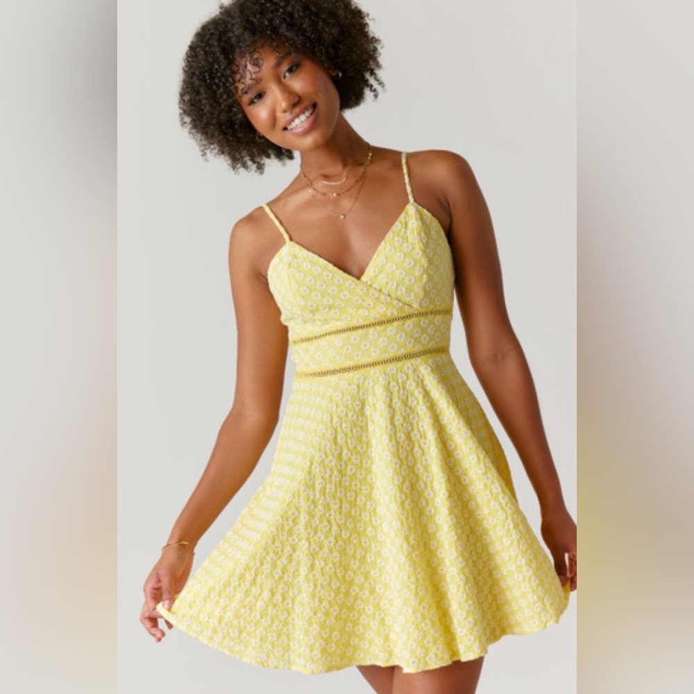 Francesca’s Elena Daisy Print Mini dress 🌼